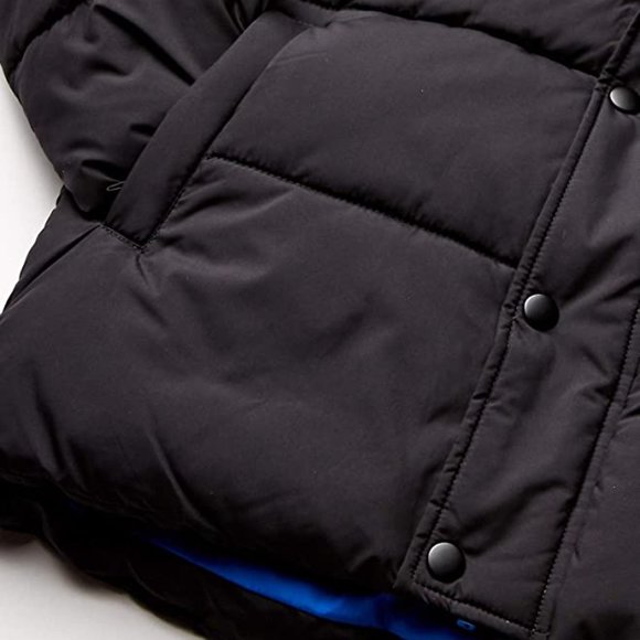 NEW Amazon Essentials Boys' Heavy-Weight Hooded Puffer Coat XXL blue - Picture 3 of 6